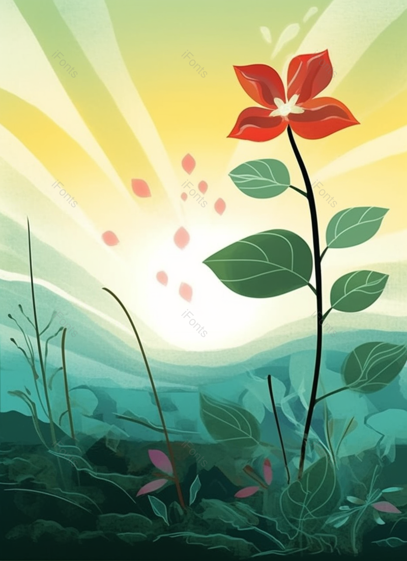 绿色的夏天池塘里盛开的花朵背景,插画/手绘图,插画/手绘图库,插画/手绘图下载,插画/手绘